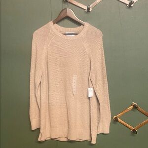 Women's Cream Sweater old navy size large NWT